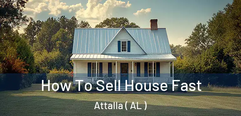  How To Sell House Fast Attalla ( AL )