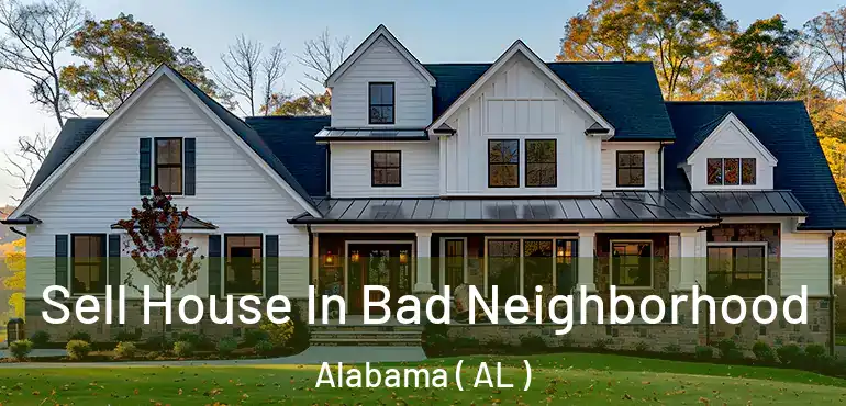  Sell House In Bad Neighborhood Alabama ( AL )