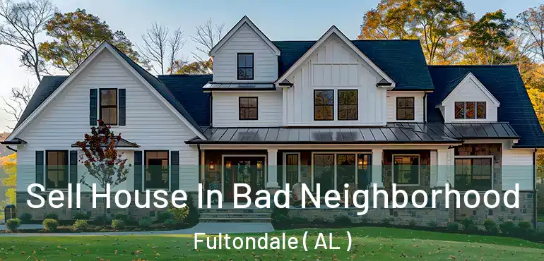  Sell House In Bad Neighborhood Fultondale ( AL )