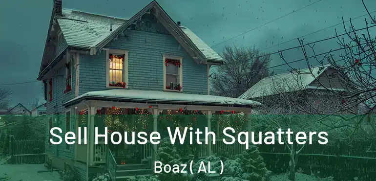  Sell House With Squatters Boaz ( AL )