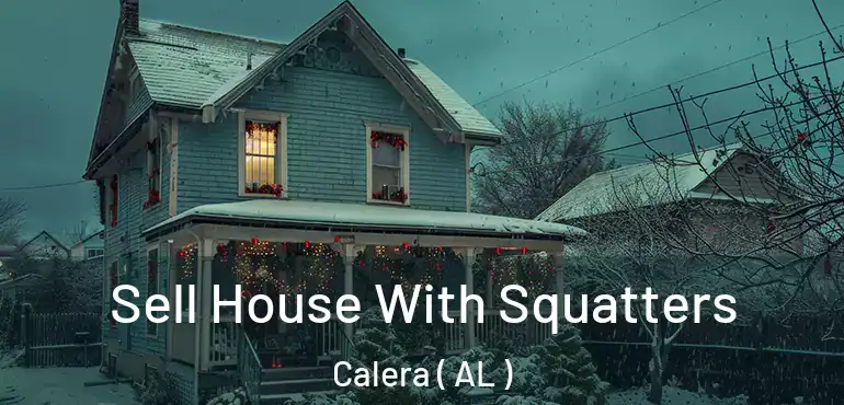  Sell House With Squatters Calera ( AL )