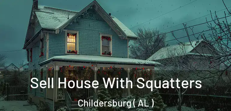  Sell House With Squatters Childersburg ( AL )