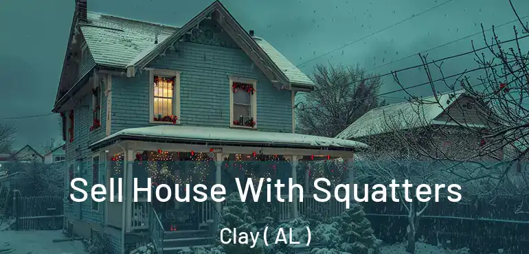  Sell House With Squatters Clay ( AL )